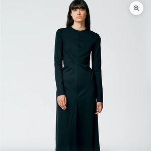 Compact ultra stretch knit lean maxi gown